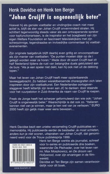 Grote foto johan cruijff is ongeneeslijk beter boeken hobby en vrije tijd