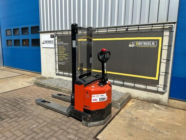 Grote foto vs 22286 elektrische breedspoor stapelaar bt swe120 1.400mm doe het zelf en verbouw hefwerktuigen