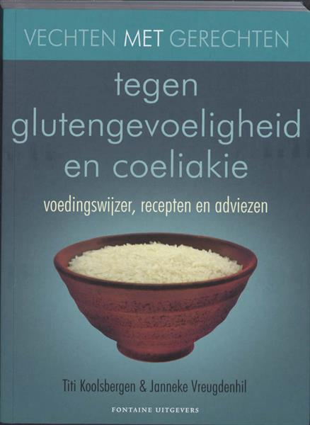 Grote foto vechten met gerechten tegen glutengevoeligheid en coeliakie vechten met gerechten 3 boeken kookboeken