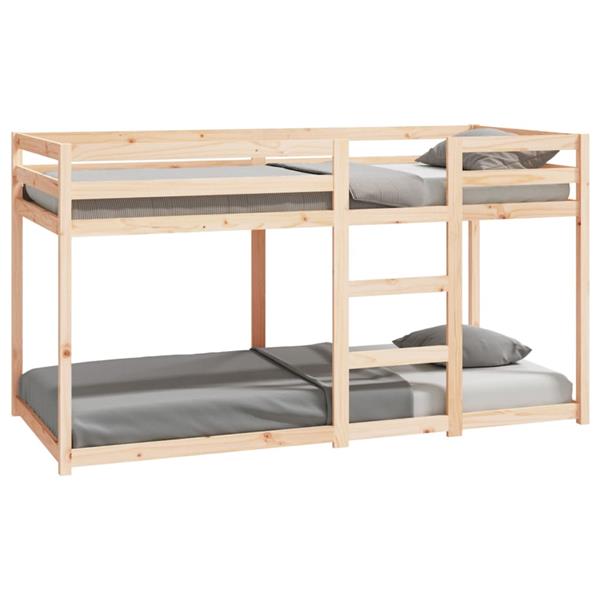 Grote foto vidaxl stapelbedframe zonder matras massief grenenhout 90x200 cm antiek en kunst stoelen en banken