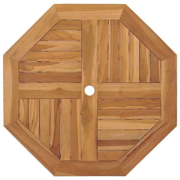 Grote foto vidaxl tuin eetset 2 pcs bruin massief teakhout tuin en terras tuinmeubelen