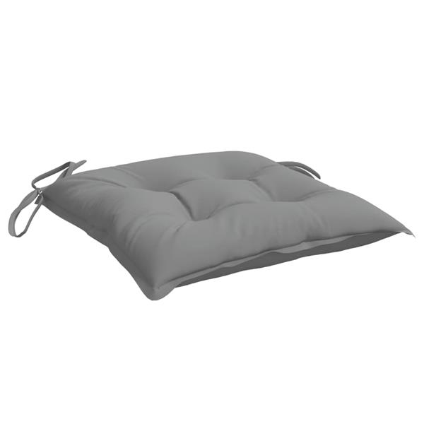 Grote foto vidaxl stoelkussens 4 st 40x40x7 cm oxford stof grijs huis en inrichting woningdecoratie