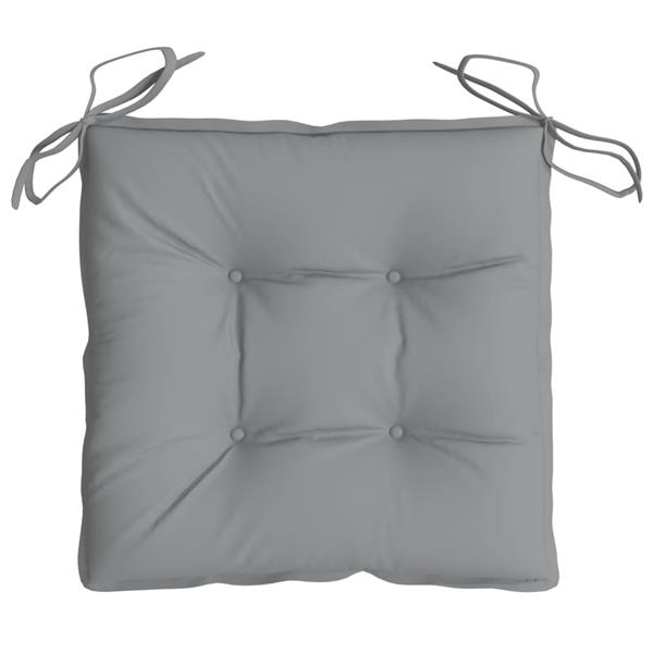 Grote foto vidaxl stoelkussens 4 st 40x40x7 cm oxford stof grijs huis en inrichting woningdecoratie