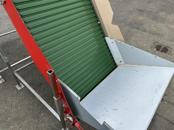 Grote foto manter vp10000 afweegmachine met aweta opvoerband voor cherry tomaten en doosjes vuller agrarisch tuinbouw