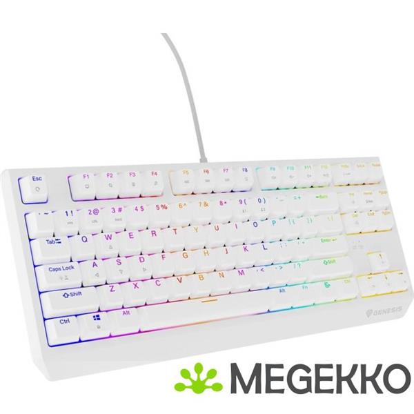 Grote foto genesis nkg 2078 thor 230 tkl rgb gaming toetsenbord in wit computers en software toetsenborden