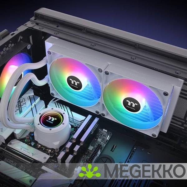 Grote foto thermaltake th280 v2 argb sync snow edition computers en software overige computers en software
