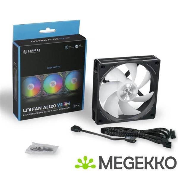 Grote foto lian li uni fan al120 v2 1 pack black argb pwm computers en software overige computers en software