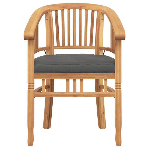 Grote foto vidaxl tuinstoelen 2 pcs bruin 63 x 58 x 89 cm massief teakhout tuin en terras tuinmeubelen