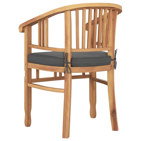 Grote foto vidaxl tuinstoelen 2 pcs bruin 63 x 58 x 89 cm massief teakhout tuin en terras tuinmeubelen