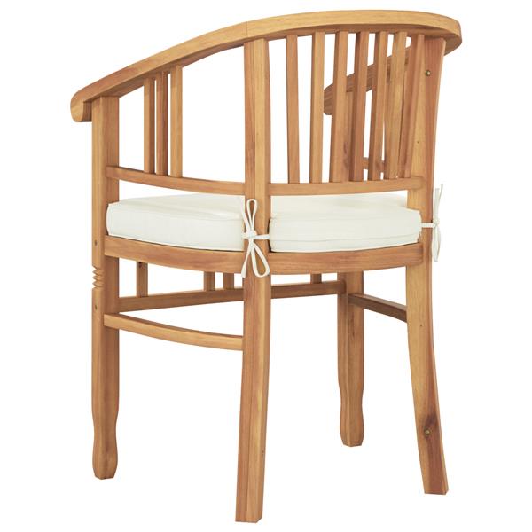Grote foto vidaxl tuinstoelen 2 pcs bruin 63 x 58 x 89 cm massief teakhout tuin en terras tuinmeubelen