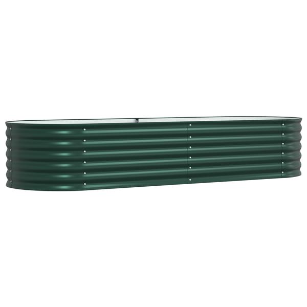 Grote foto vidaxl verhoogde plantenbak groen 240 x 80 x 44 cm staal tuin en terras overige tuin en terras