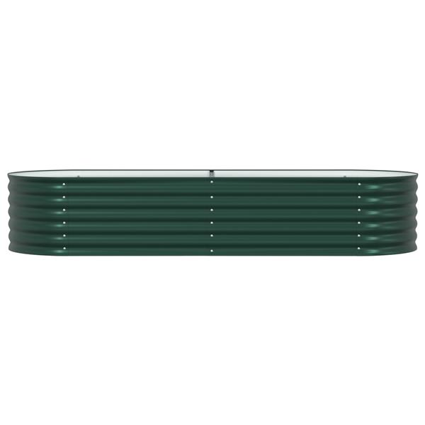 Grote foto vidaxl verhoogde plantenbak groen 240 x 80 x 44 cm staal tuin en terras overige tuin en terras