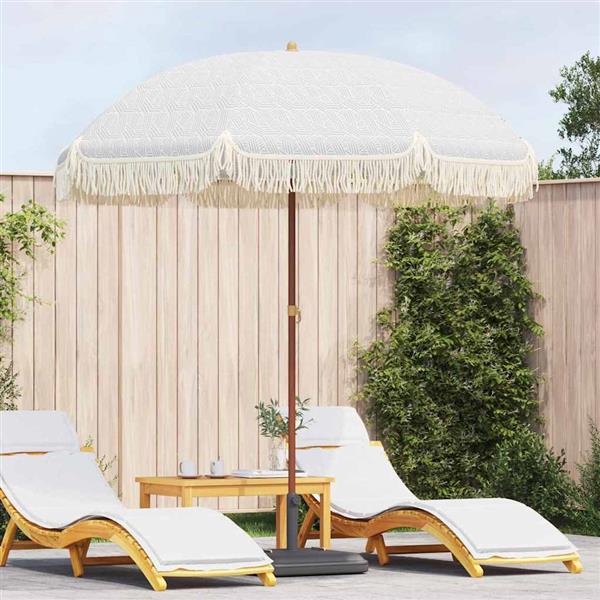 Grote foto vidaxl parasol grijs en wit 205 x 209 cm staal tuin en terras overige tuin en terras