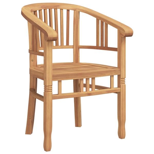 Grote foto vidaxl tuinstoelen 2 pcs bruin 63 x 58 x 89 cm massief teakhout tuin en terras tuinmeubelen