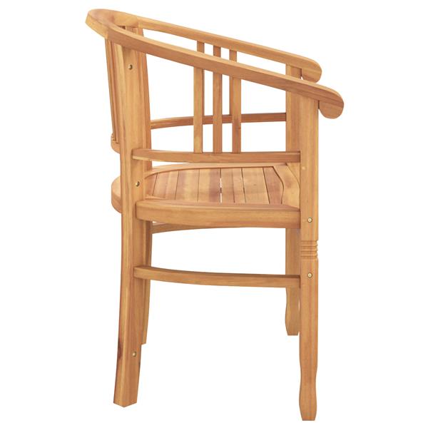 Grote foto vidaxl tuinstoelen 2 pcs bruin 63 x 58 x 89 cm massief teakhout tuin en terras tuinmeubelen