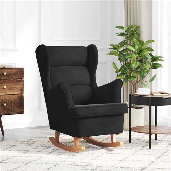 Grote foto vidaxl schommelstoel 71 x 92 x 100 cm 100 polyester multiplex huis en inrichting stoelen