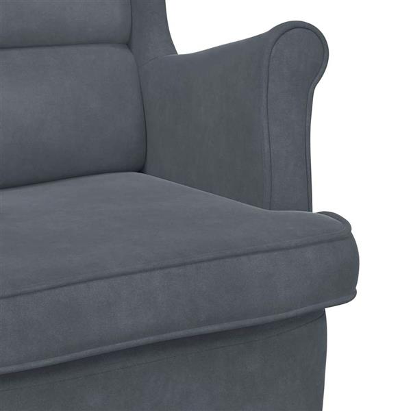Grote foto vidaxl schommelstoel 71 x 92 x 100 cm 100 polyester multiplex huis en inrichting stoelen