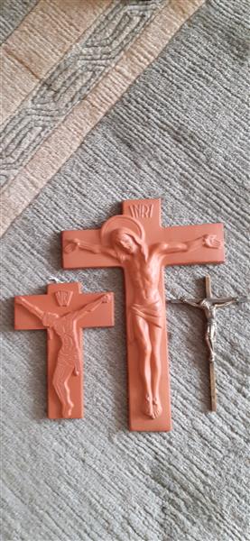 Grote foto 3 crusifixen antiek en kunst religie