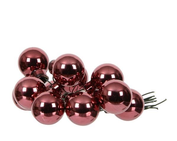 Grote foto balletjes op draad 2 cm maroon glans doos 144 stuks kerstballen verzamelen overige verzamelingen