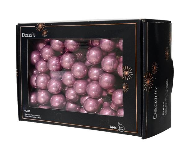 Grote foto balletjes op draad 2 cm vintage roze glans doos 144 stuk verzamelen overige verzamelingen