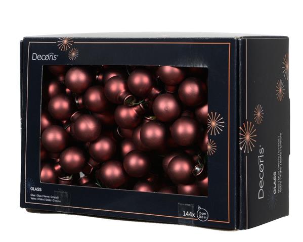 Grote foto balletjes op draad 2 cm maroon mat doos 144 stuks kerstballen verzamelen overige verzamelingen