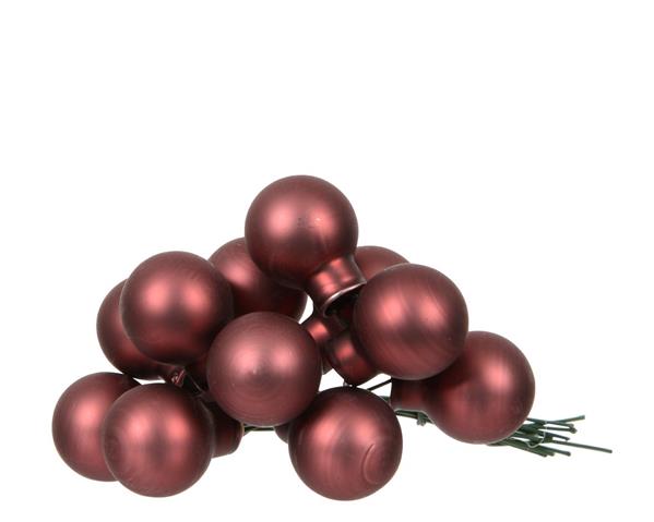 Grote foto balletjes op draad 2 cm maroon mat doos 144 stuks kerstballen verzamelen overige verzamelingen