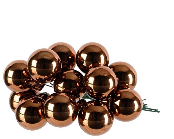 Grote foto balletjes op draad 2 cm espresso glans doos 144 stuks kerstballen verzamelen overige verzamelingen