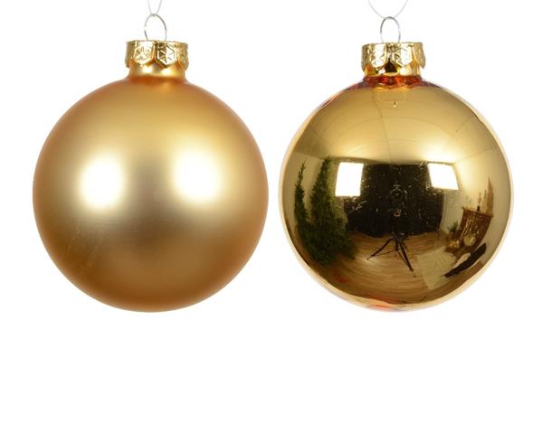 Grote foto kerstballen glas goudkleurig 8 cm set van 6 verzamelen overige verzamelingen