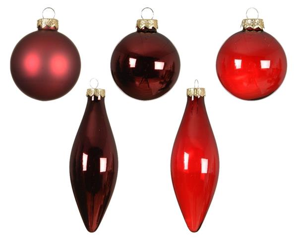 Grote foto kerstballen glas ossenbloed mix set van 10 verzamelen overige verzamelingen