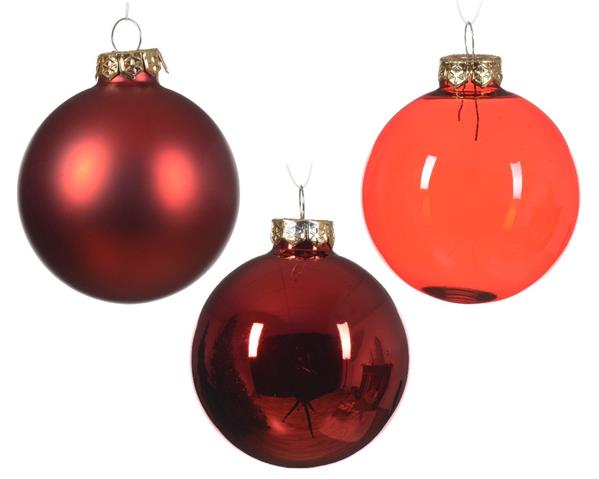 Grote foto kerstballen glas kerstrood 7 cm set van 21 verzamelen overige verzamelingen