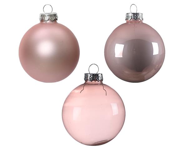 Grote foto kerstballen glas poederroze 7 cm set van 21 verzamelen overige verzamelingen