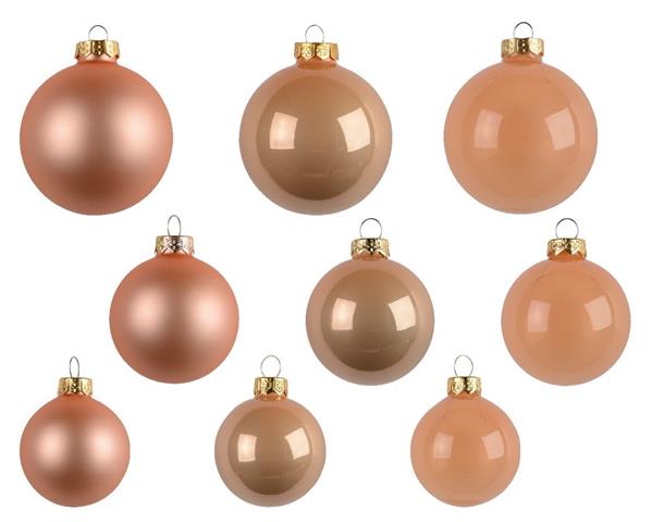 Grote foto kerstballen glas peach pearl 7 cm set van 21 verzamelen overige verzamelingen