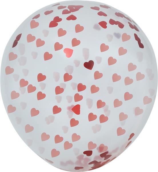 Grote foto zak van 10 ballonnen met hartjes confetti verzamelen overige verzamelingen