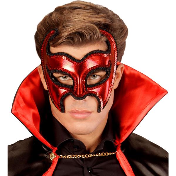 Grote foto halloween masker duivel metallic verzamelen overige verzamelingen