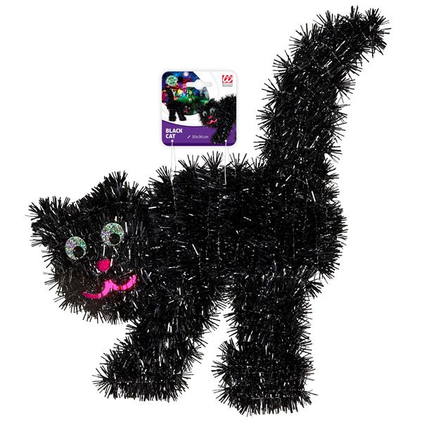 Grote foto halloween hangdecoratie zwarte kat 36cm verzamelen overige verzamelingen