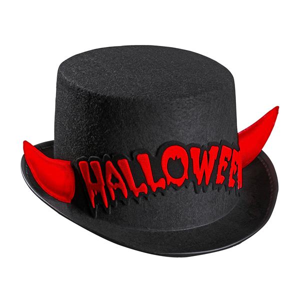 Grote foto halloween hoge hoed zwart rood duivel verzamelen overige verzamelingen