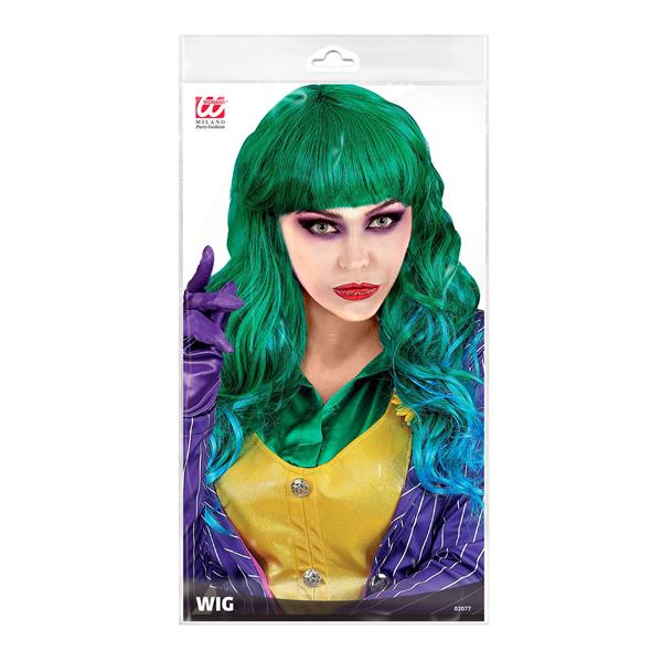 Grote foto halloween pruik groen dames joker verzamelen overige verzamelingen
