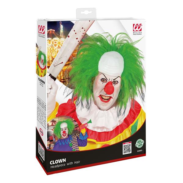 Grote foto halloween pruik groen heren clown verzamelen overige verzamelingen