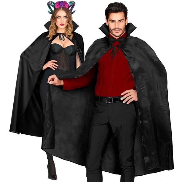 Grote foto halloween cape zwart met kraag 1 3m verzamelen overige verzamelingen