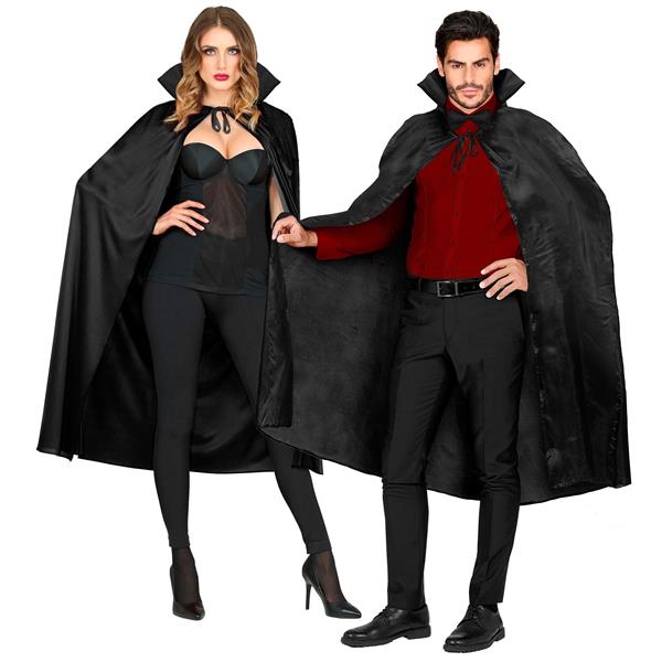 Grote foto halloween cape zwart met kraag 1 3m verzamelen overige verzamelingen