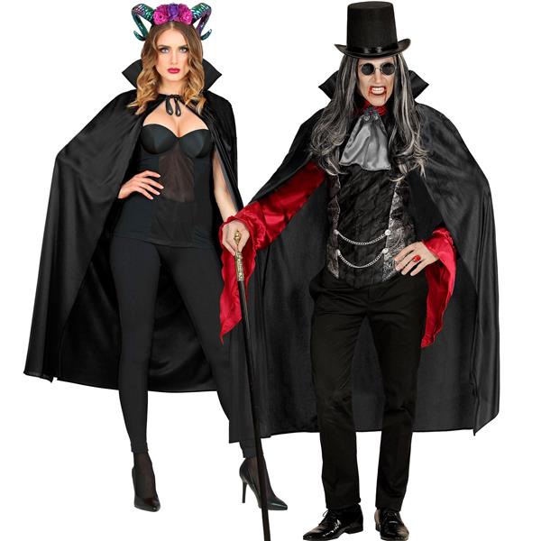 Grote foto halloween cape zwart met kraag 1 3m verzamelen overige verzamelingen