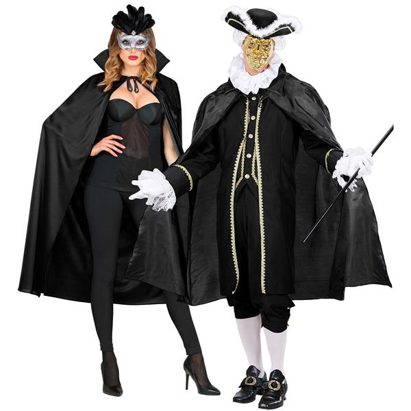 Grote foto halloween cape zwart met kraag 1 3m verzamelen overige verzamelingen