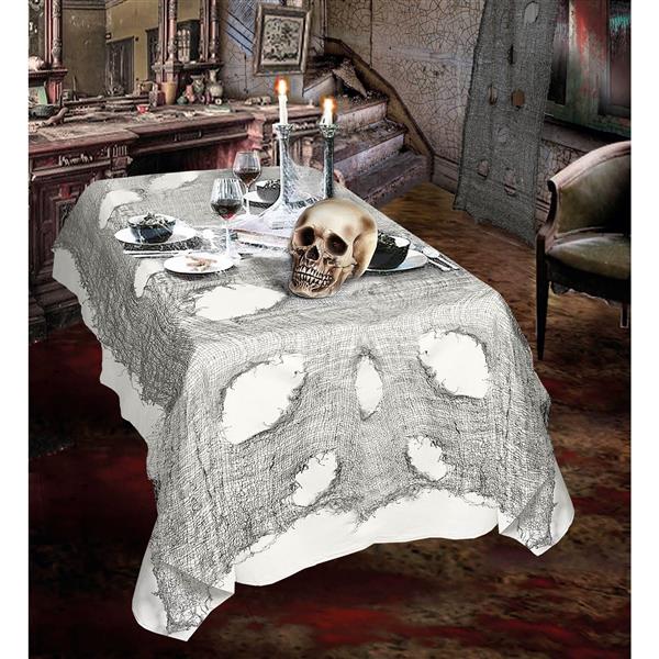 Grote foto halloween tafelkleed grijs 3m verzamelen overige verzamelingen