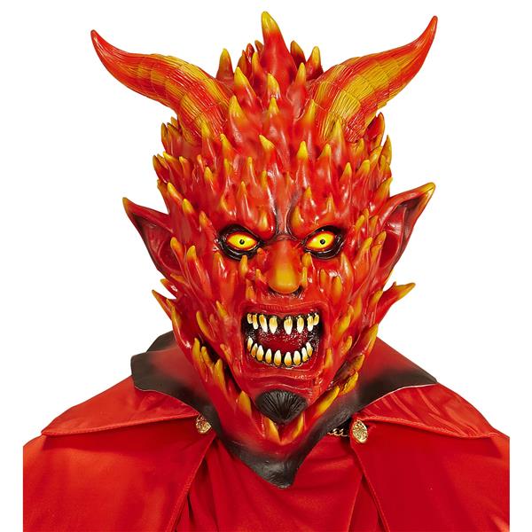 Grote foto halloween maskers rood duivel vlammend verzamelen overige verzamelingen