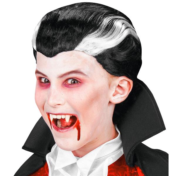 Grote foto halloween pruik zwart wit vampier verzamelen overige verzamelingen