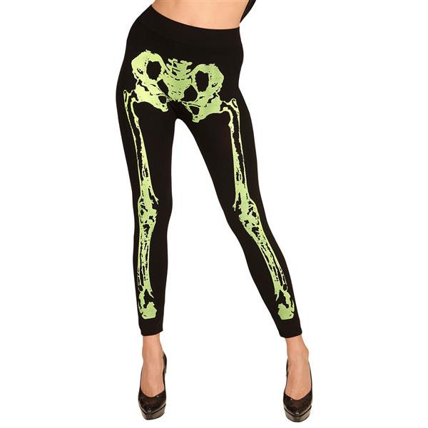 Grote foto halloween legging neon groen skelet verzamelen overige verzamelingen