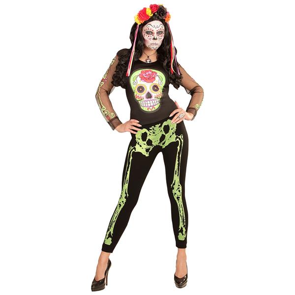 Grote foto halloween legging neon groen skelet verzamelen overige verzamelingen