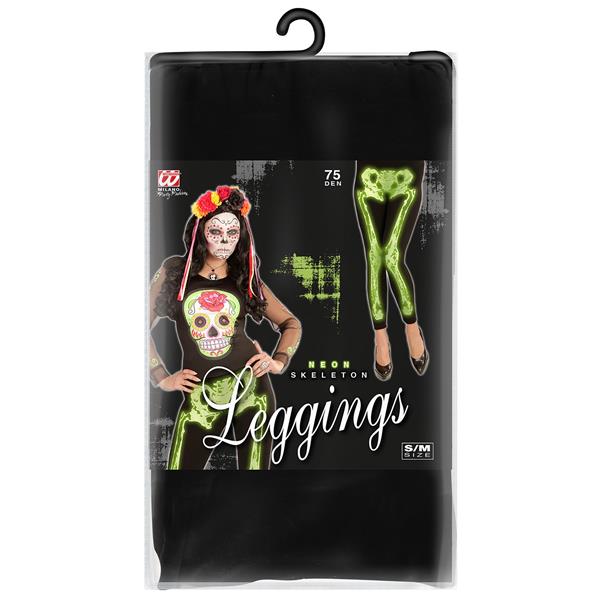 Grote foto halloween legging neon groen skelet verzamelen overige verzamelingen