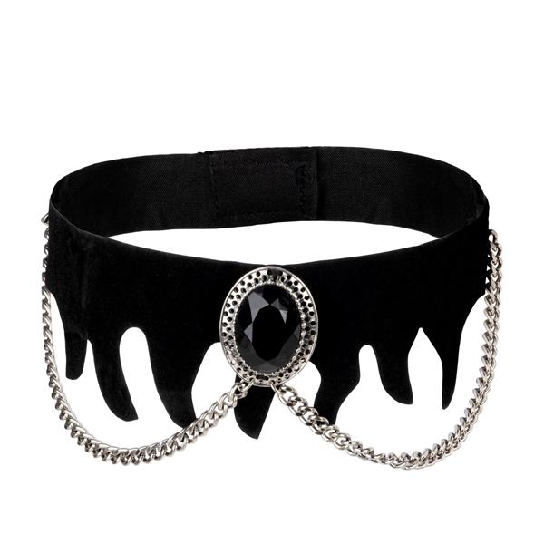 Grote foto halloween ketting fluweel met edelsteen verzamelen overige verzamelingen