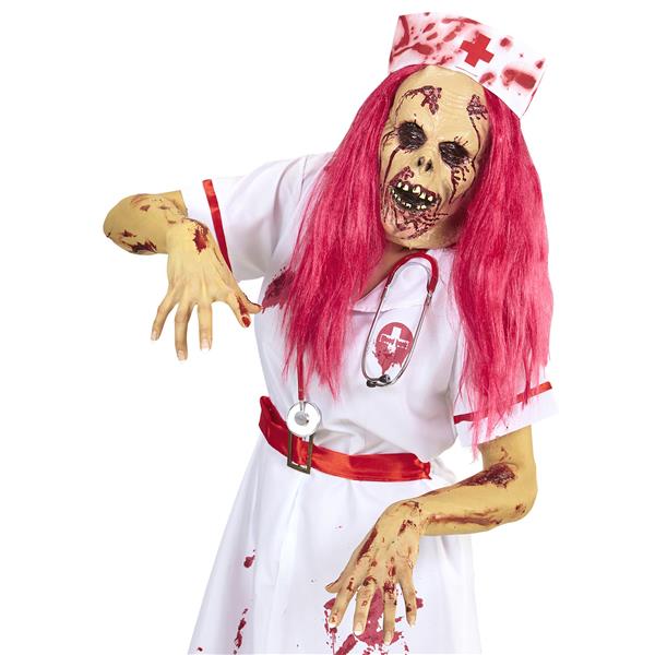Grote foto halloween masker zombie verpleegster verzamelen overige verzamelingen